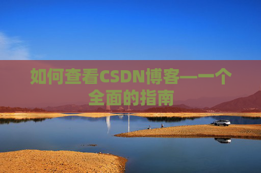 如何查看CSDN博客—一个全面的指南